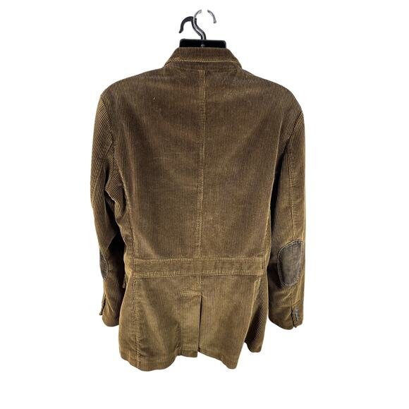 J Crew Corduroy Holmes Sportcoat Size Large Tall Brown Elbow Patches Dapper - Picture 2 of 12